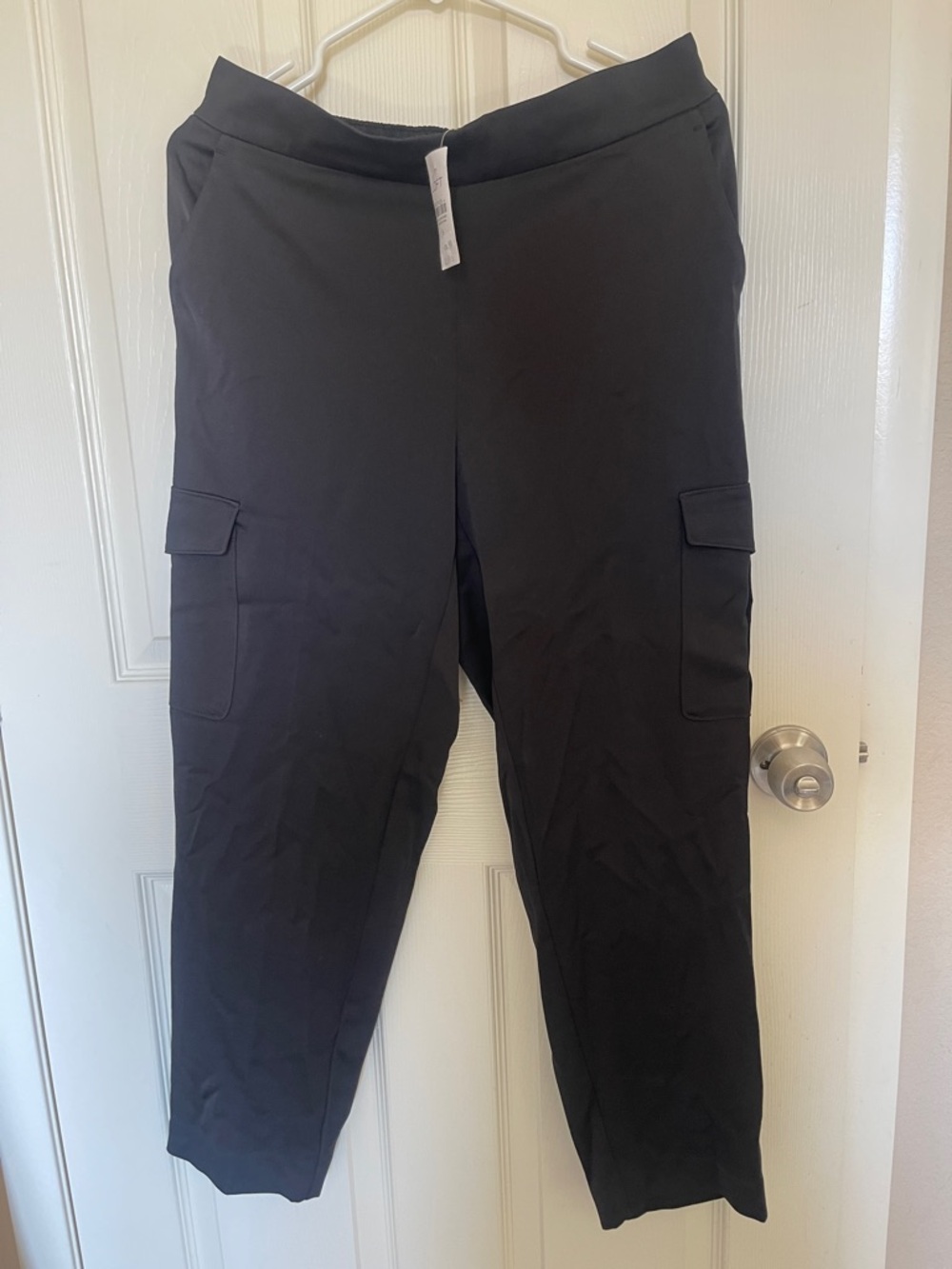 LOFT Black Cargo Pants with Side Pockets